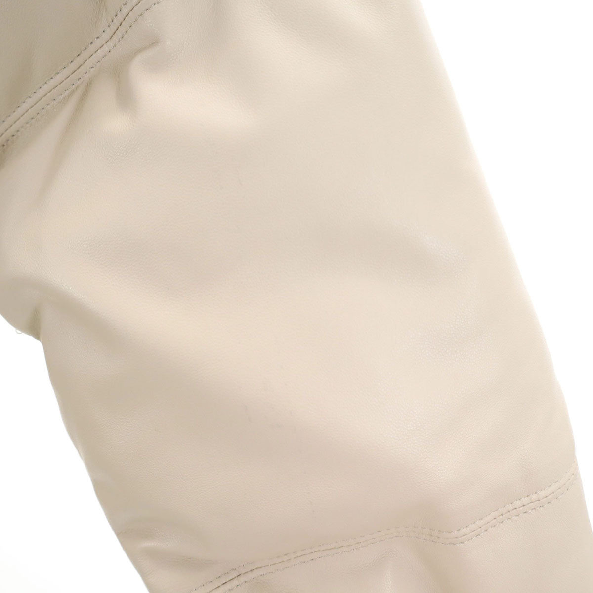 HYSTERIC GLAMOUR ヒステリックグラマー バックロゴ 羊革レザー ダウンジャケット L アイボリー メンズ