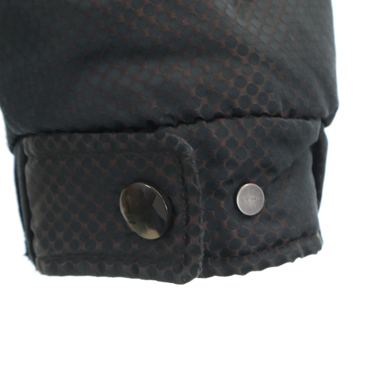 ETRO エトロ イタリア製 ドット柄 ダウンジャケット XS ブラック メンズ