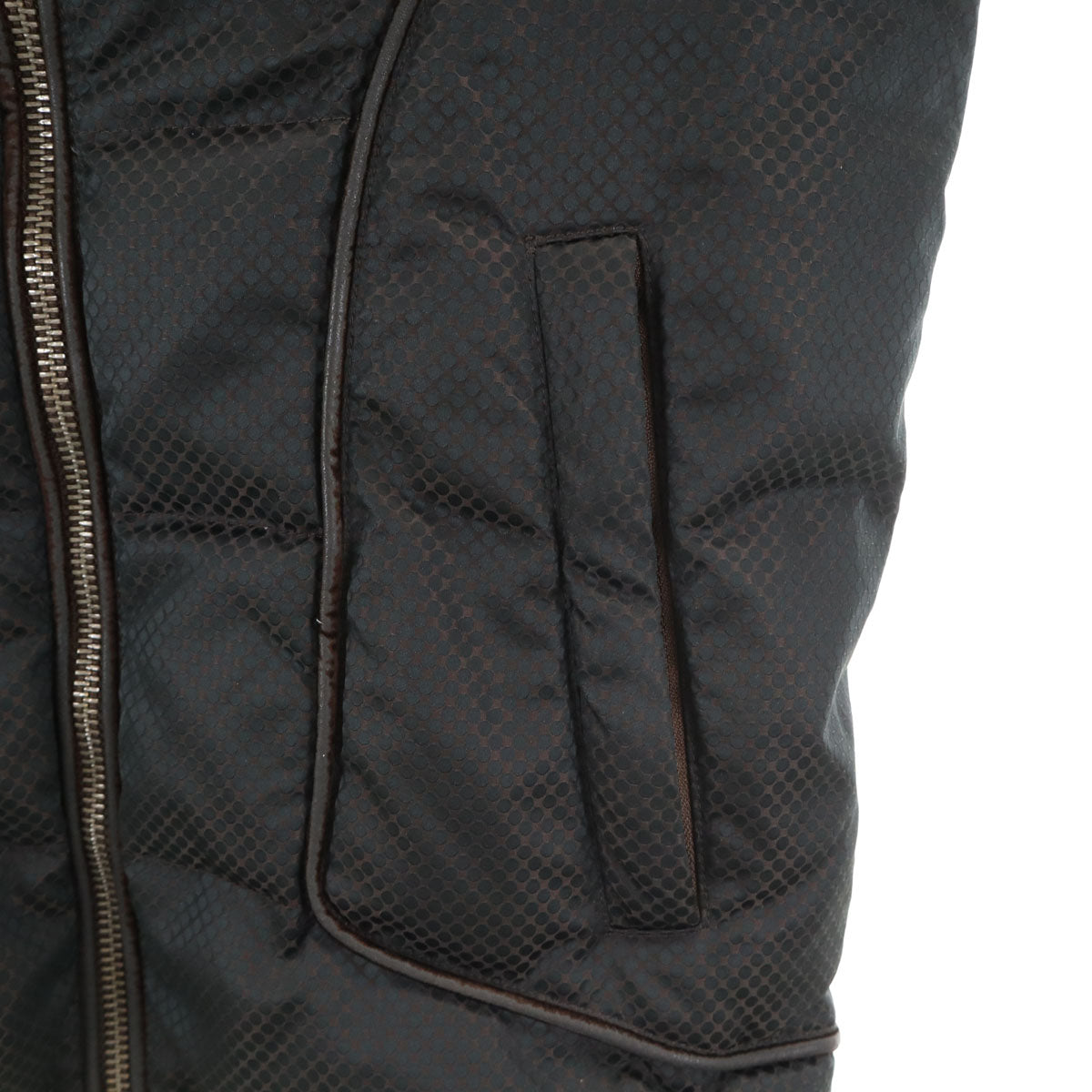 ETRO エトロ イタリア製 ドット柄 ダウンジャケット XS ブラック メンズ