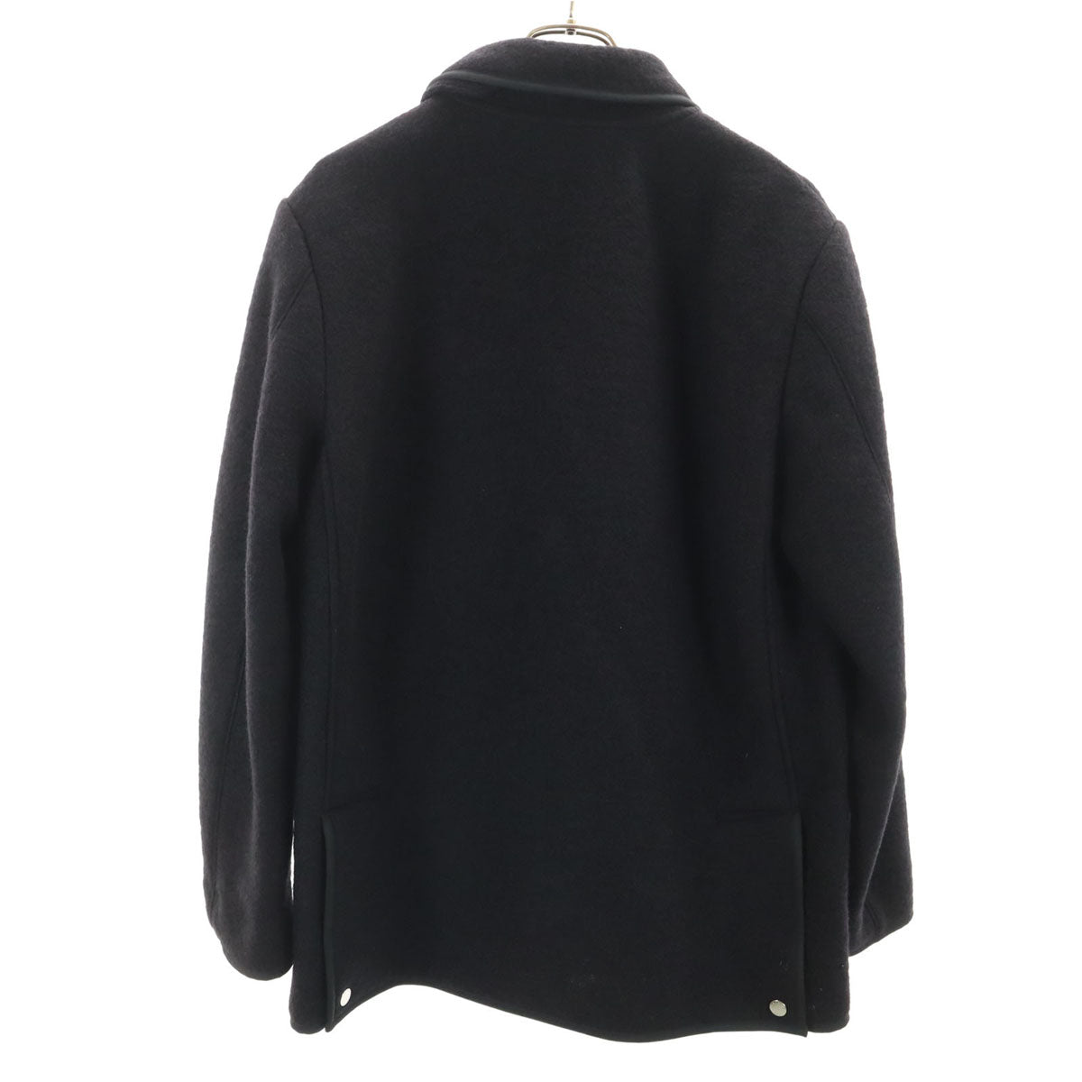 美品 MACKINTOSH LONDON マッキントッシュロンドン LANIFICIO ROMA社 スライバージャージー ブルゾン 38 ブラック ジャケット メンズ