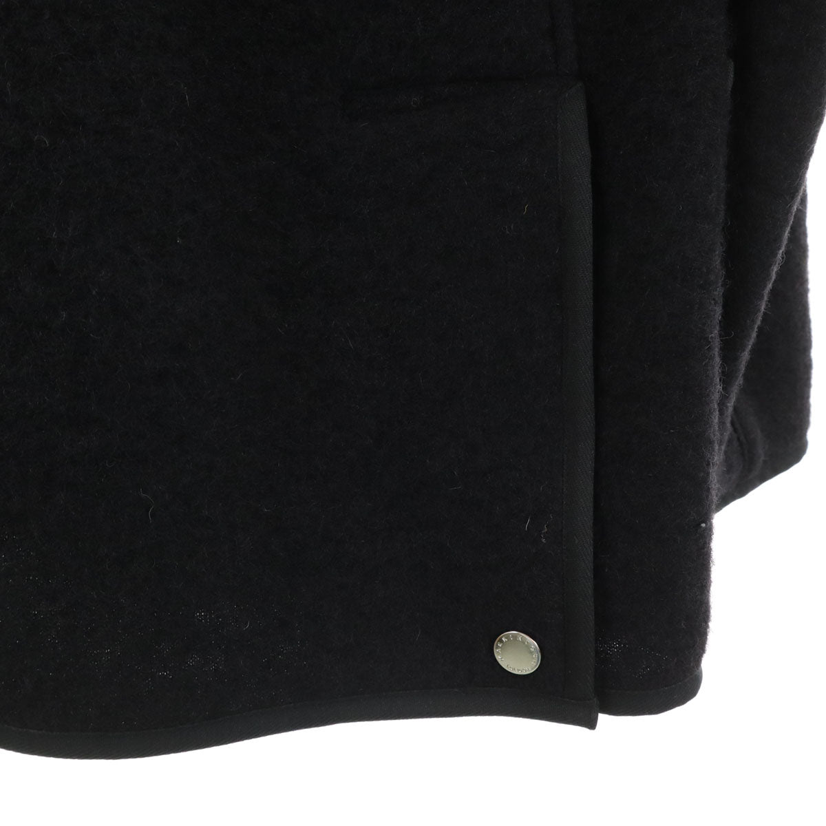 美品 MACKINTOSH LONDON マッキントッシュロンドン LANIFICIO ROMA社 スライバージャージー ブルゾン 38 ブラック ジャケット メンズ