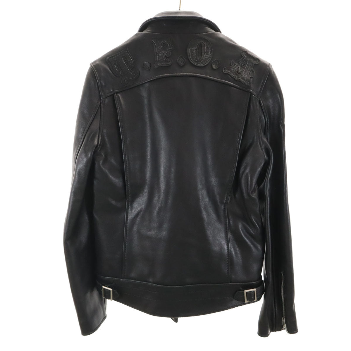 JACKROSE VINTAGE ジャックローズ ヴィンテージ COLLARS カラーズ コラボ 武装戦線 T.F.O.A 牛革レザー ダブルライダースジャケット 3 ブラック メンズ