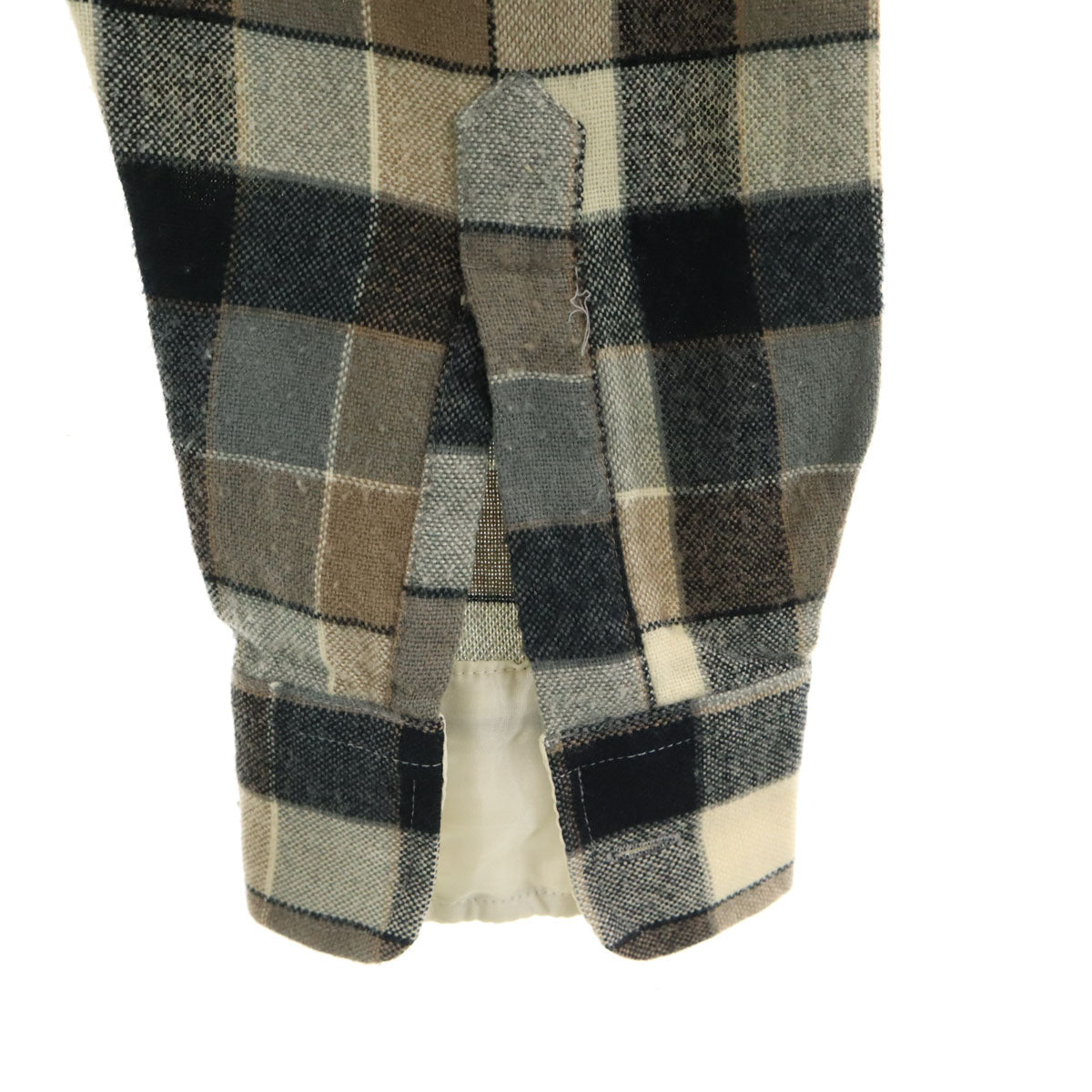 COUNTRY Squire byBlock 80s ヴィンテージ チェック 長袖 シャツ グレー系 メンズ