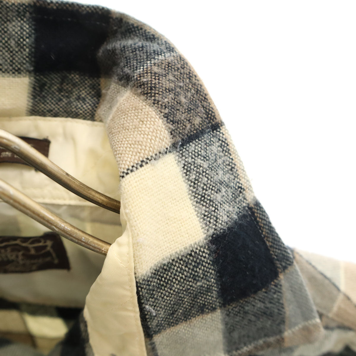 COUNTRY Squire byBlock 80s ヴィンテージ チェック 長袖 シャツ グレー系 メンズ