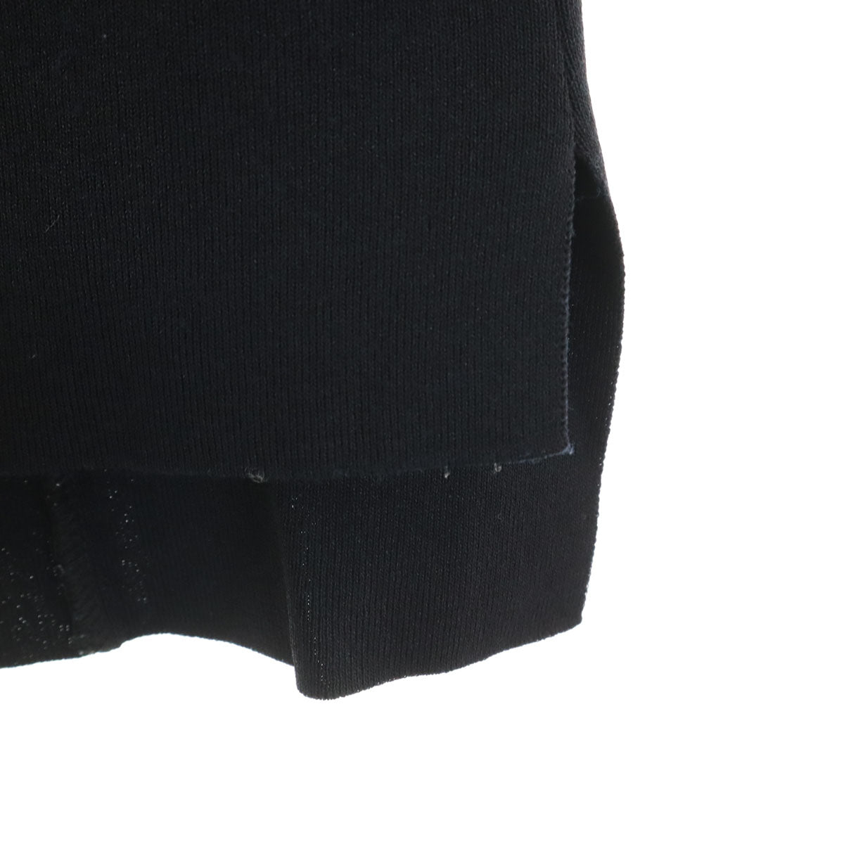 Rene ルネ 日本製 長袖 ジップアップ ニットカーディガン 38 ブラック レディース