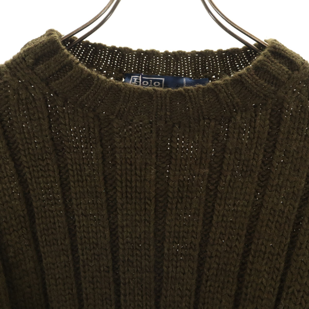 未使用 Polo by Ralph Lauren ポロバイラルフローレン 長袖 セーター XL カーキ ニット メンズ