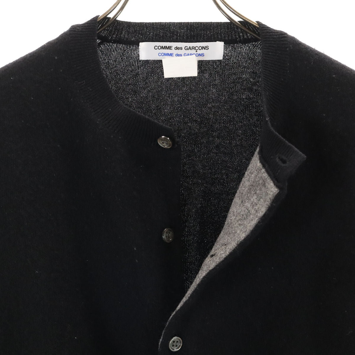 Comme des Garcons Comme des Garcons コムデギャルソンコムデギャルソン 日本製 長袖 ニットカーディガン M ブラック レディース