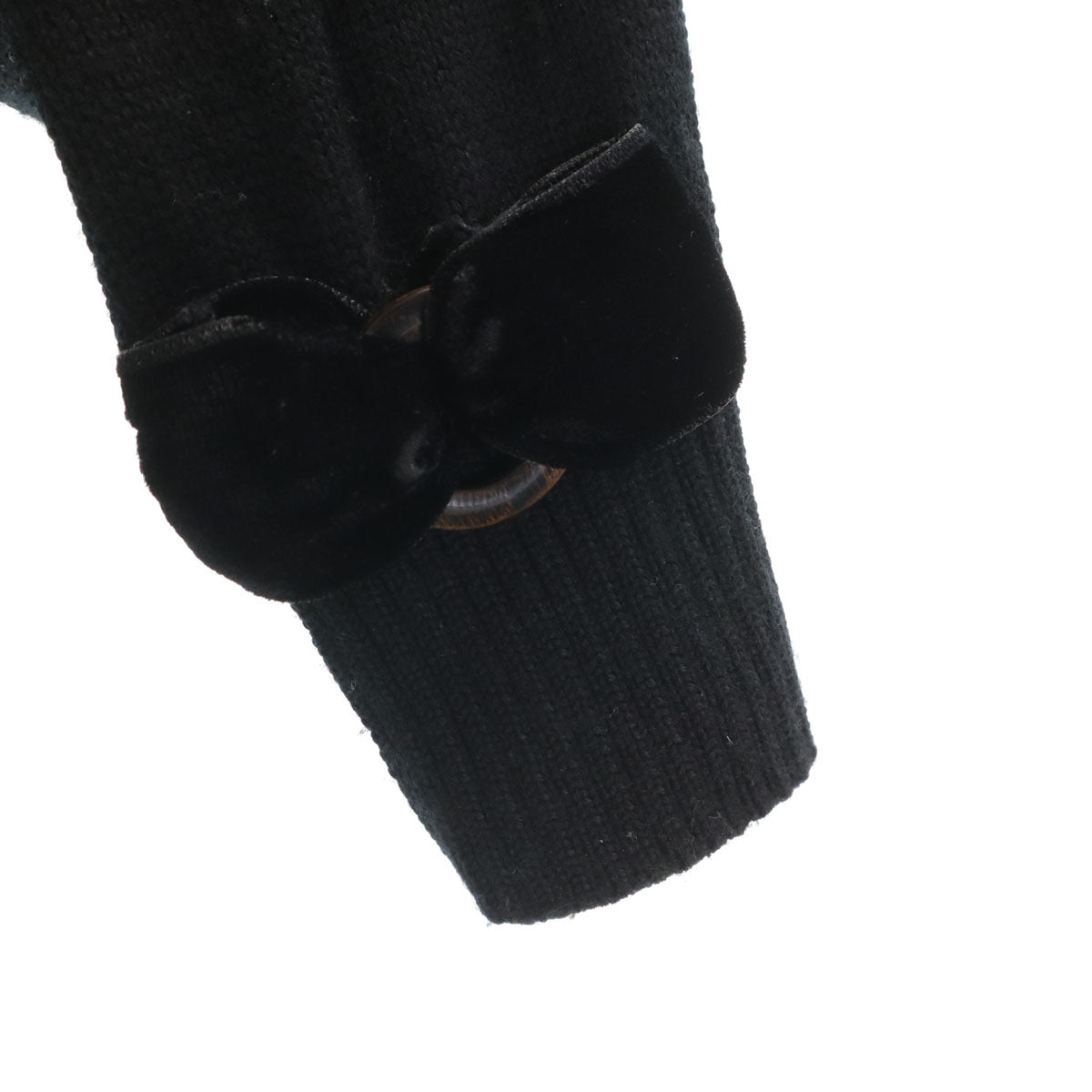 Rene ルネ 日本製 長袖 ロング ニットカーディガン 38 ブラック レディース