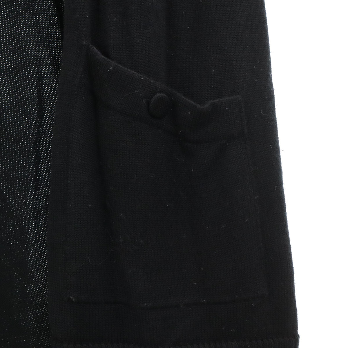 Rene ルネ 日本製 長袖 ロング ニットカーディガン 38 ブラック レディース