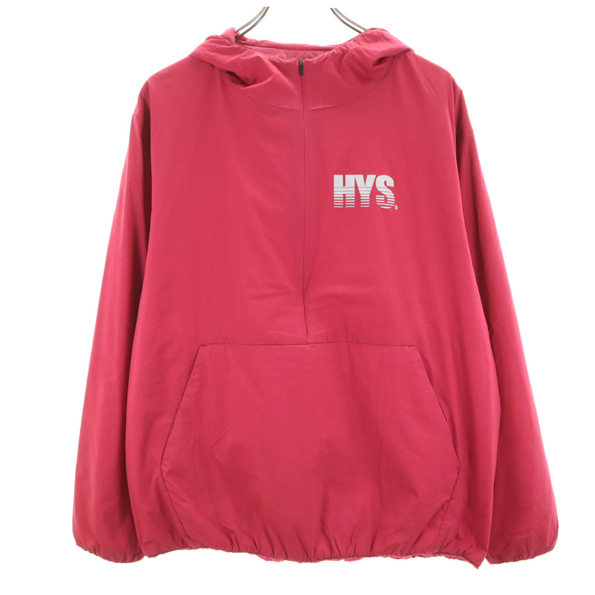 HYSTERIC GLAMOUR ヒステリックグラマー 日本製 プリマロフト バックロゴ アノラックパーカー L レッド系 中綿 レディース