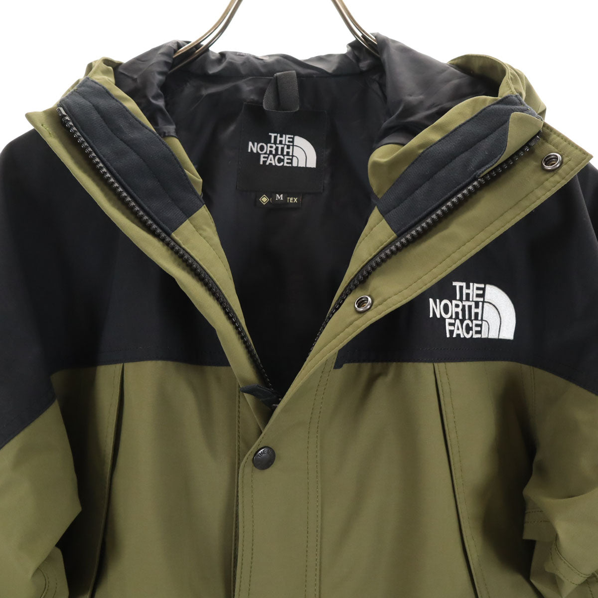 美品 THE NORTH FACE ノースフェイス ゴアテックス マウンテンライト ジャケット M カーキ系 アウトドア NP11834 メンズ