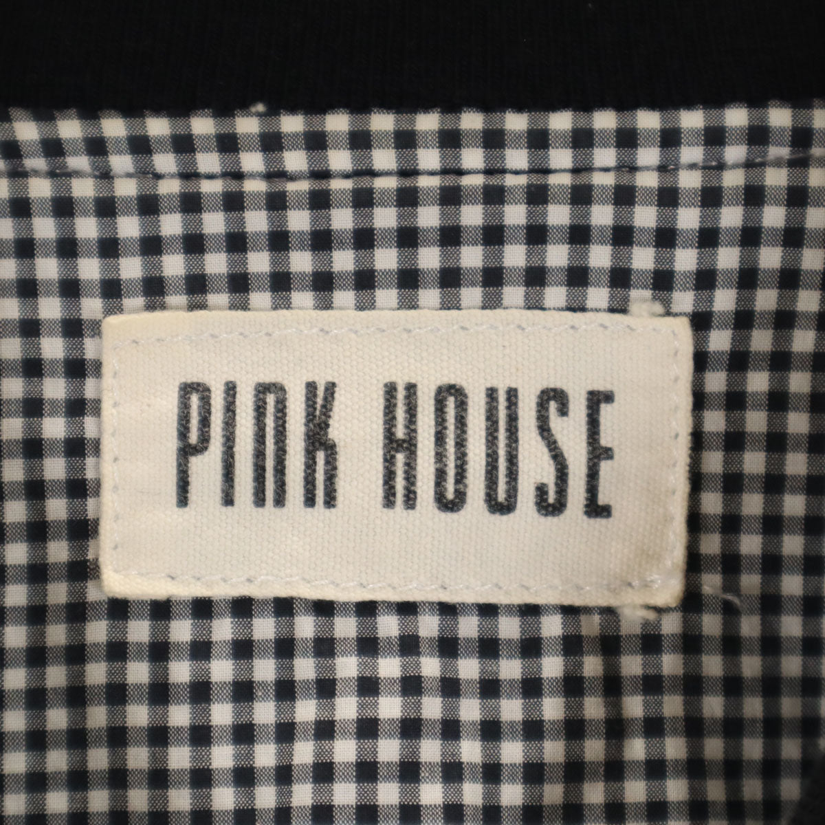 PINK HOUSE ピンクハウス ジップ ブルゾン ブラック MA-1タイプ メンズ