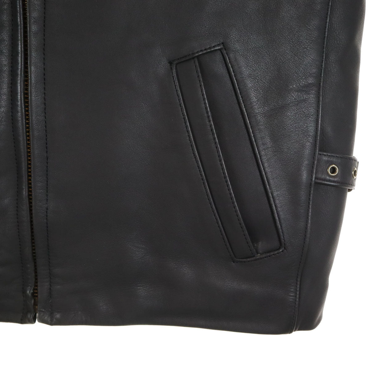 HARLEY DAVIDSON ハーレーダビッドソン 本革レザー ライダースジャケット 36 ブラック シングル メンズ