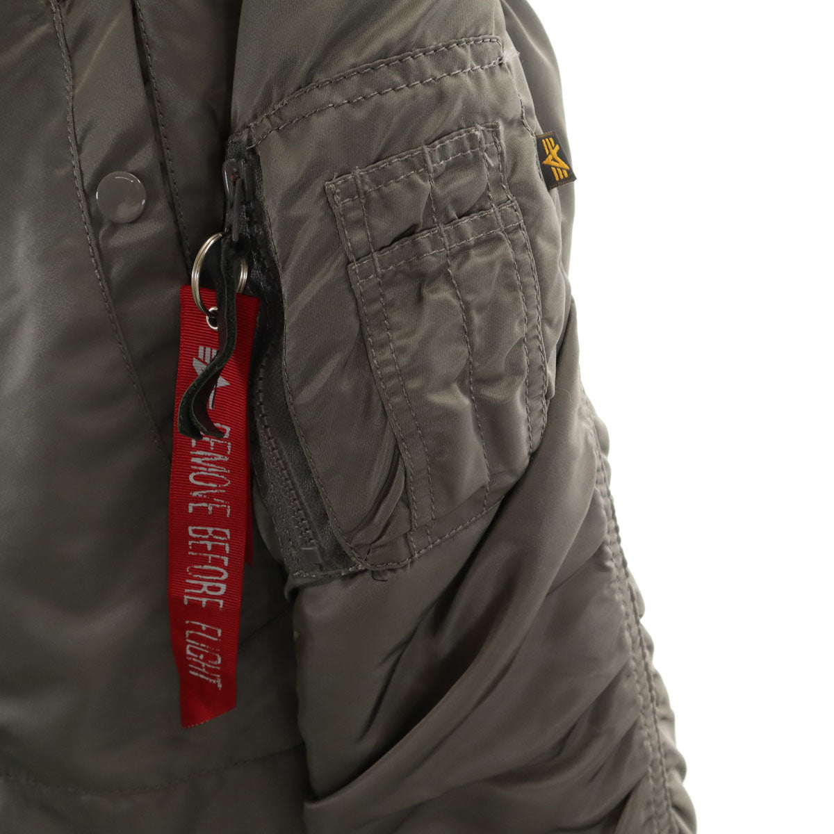 ALPHA INDUSTRIES INC アルファインダストリーズ N-3B フライトジャケット S グレージュ 中綿 メンズ