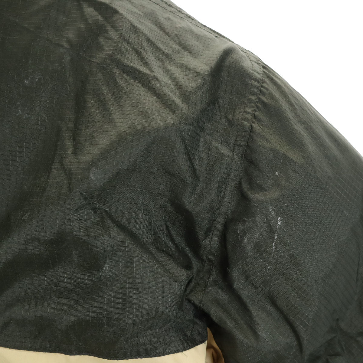 Bear USA ベアーユーエスエー カモフラ ダウンジャケット L カーキ リバーシブル レディース