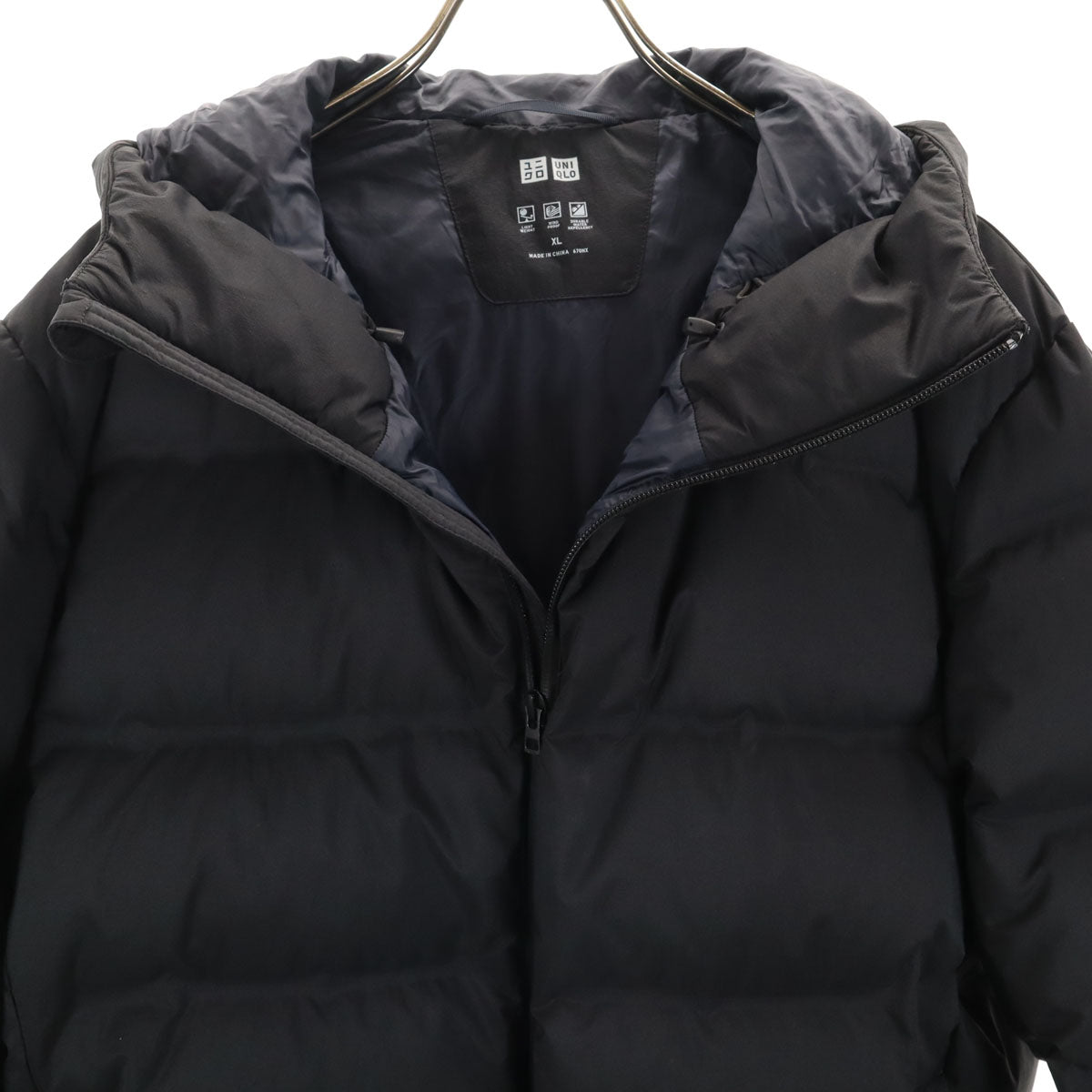UNIQLO ユニクロ シームレス ダウンジャケット XL ブラック系 メンズ