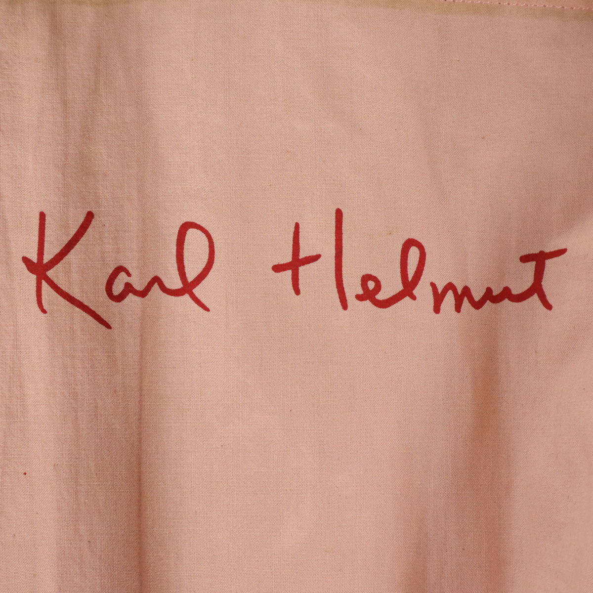 Karl Helmut カールヘルム レタードワッペン 牛革レザー切替 スタジャン M レッド 中綿 ジャケット メンズ