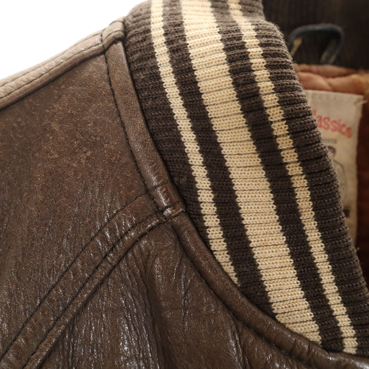 AVIREX アヴィレックス 90s オールド レザージャケット S ブラウン ブルゾン メンズ