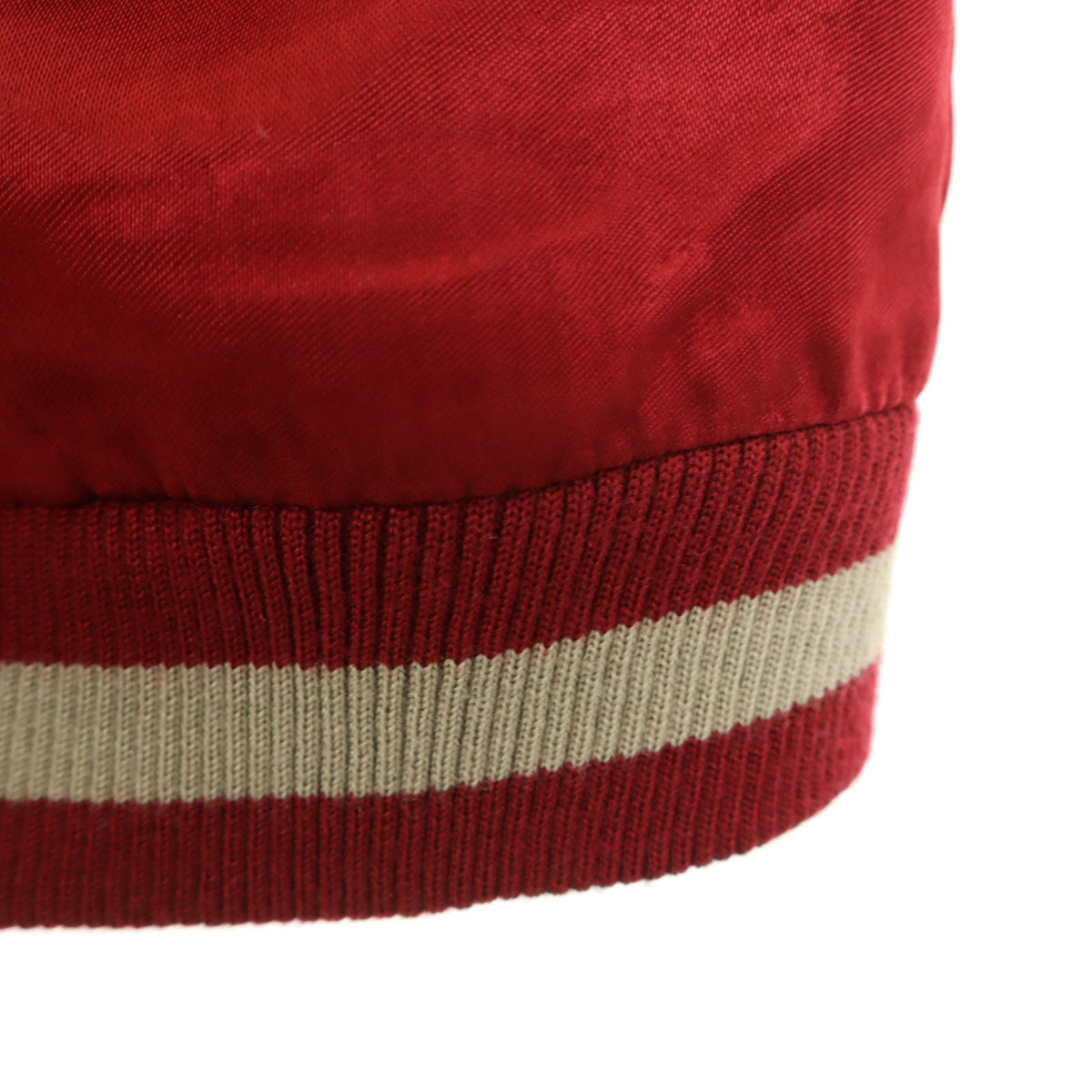 美品 花旅楽団 リバーシブル 鯉刺繍 スカジャン XL レッド系 メンズ