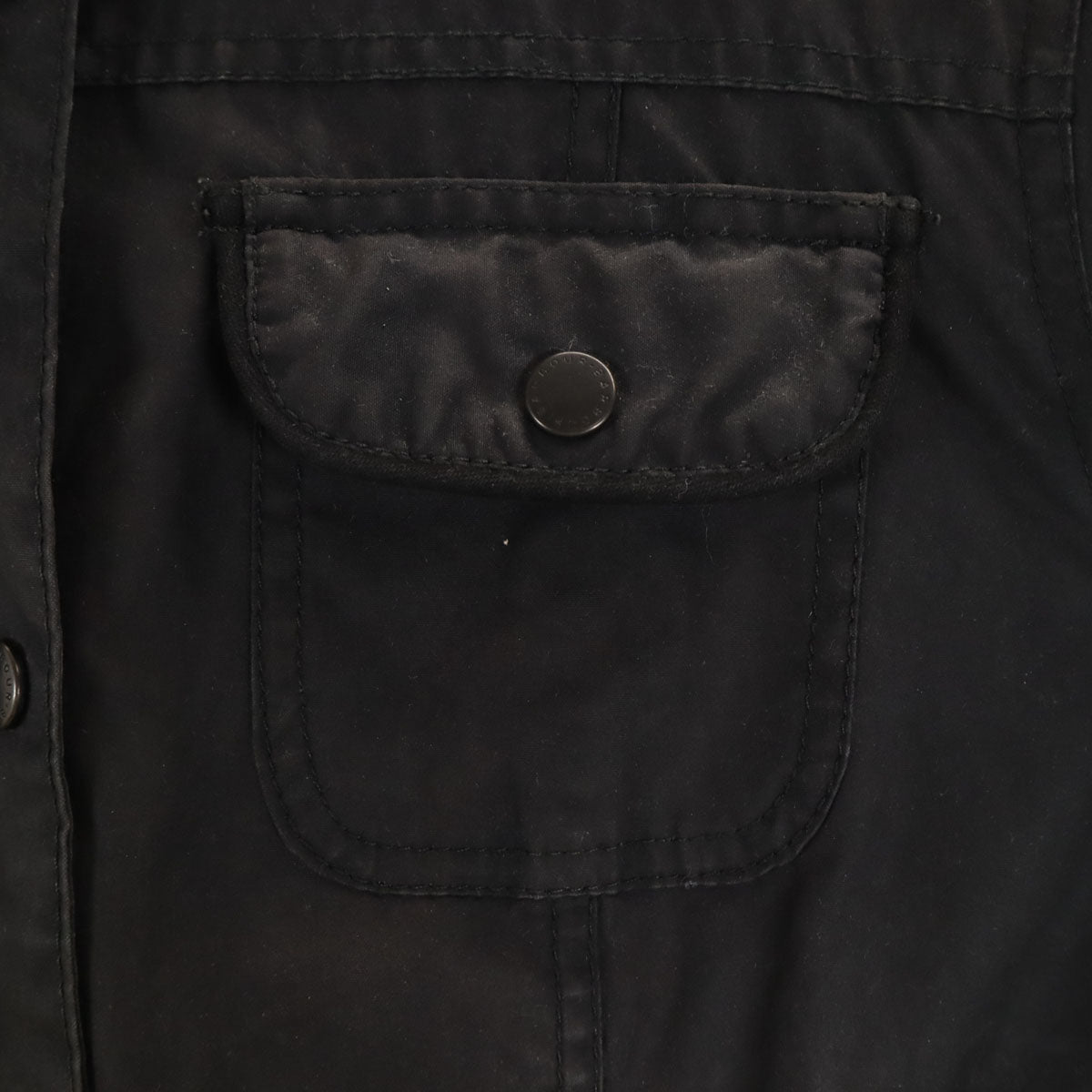 Barbour バブアー 英国製 3ワラント SMU UTILITY オイルドジャケット 14 ブラック ワックス レディース