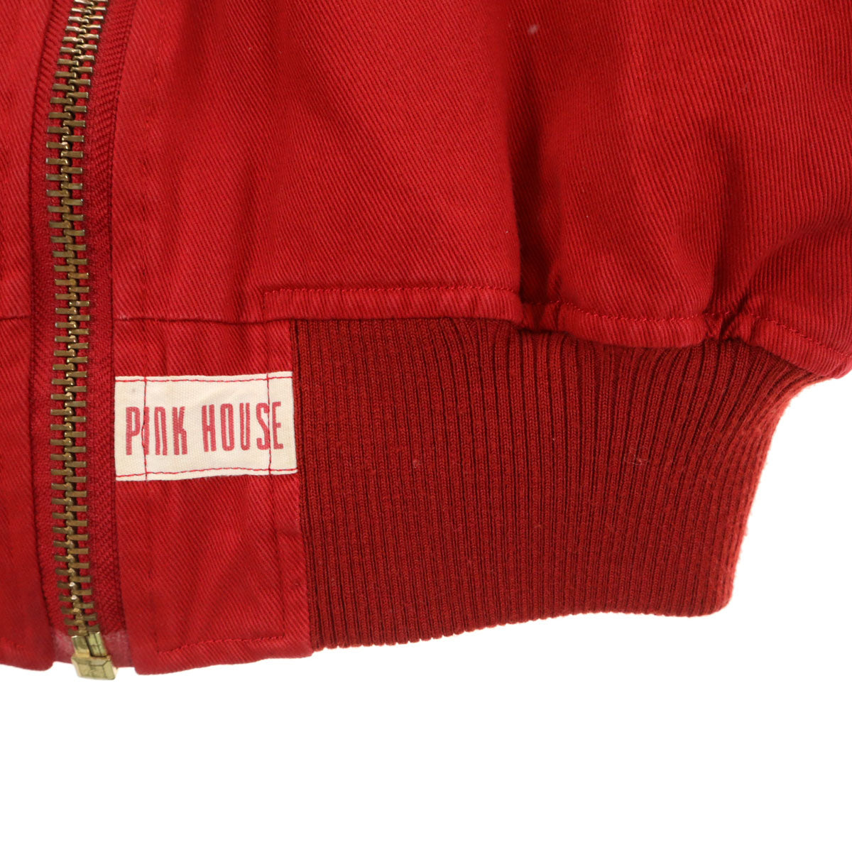 PINK HOUSE ピンクハウス 日本製 MA-1 ブルゾン L レッド系 レディース