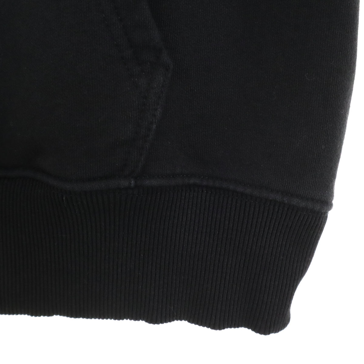 美品 STUSSY ステューシー 長袖 スウェットパーカー L ブラック 裏起毛 メンズ