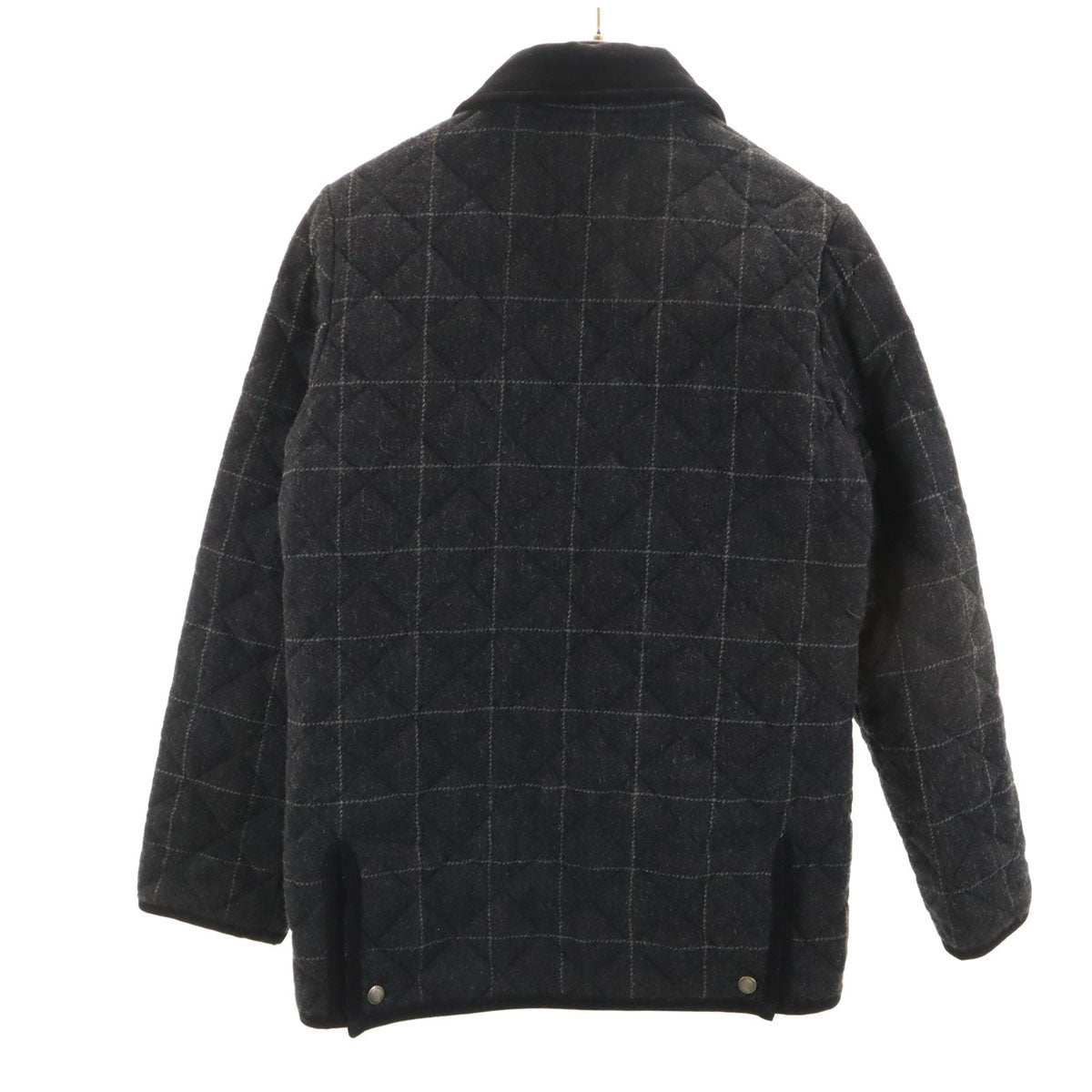 TRADITIONAL WEATHER WEAR トラディショナル ウェザーウェア ウールブレンド キルティングジャケット 36 グレー レディース