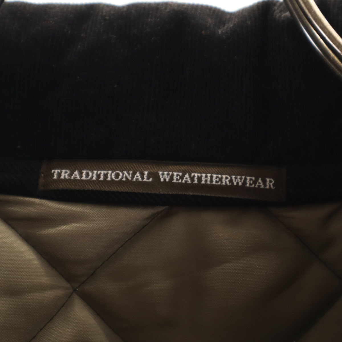 TRADITIONAL WEATHER WEAR トラディショナル ウェザーウェア ウールブレンド キルティングジャケット 36 グレー レディース