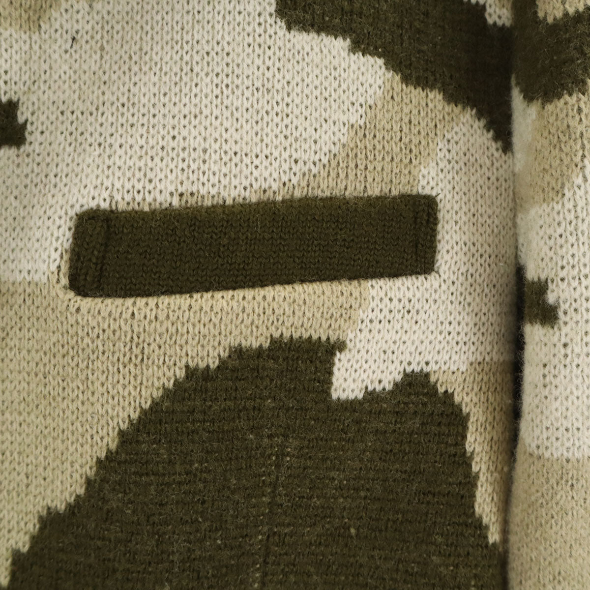 03 by KNITT03 ゼロスリー バイニットゼロスリー 日本製 ウール100％ カモフラ ニット テーラードジャケット 3 カーキ系 メンズ