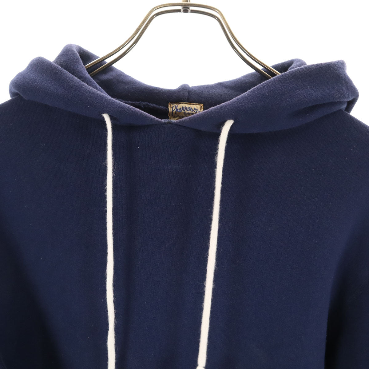 Pherrow's フェローズ 日本製 長袖 スウェットパーカー S ネイビー 裏起毛 メンズ