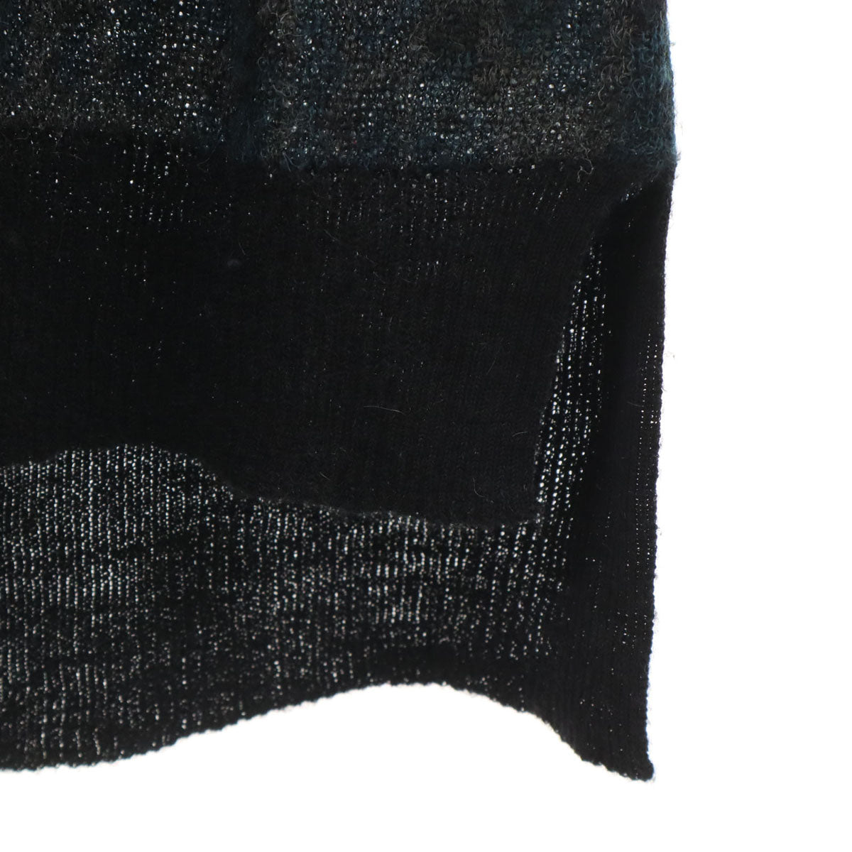 DIESEL ディーゼル アルパカ 長袖 タートルネック ニット ワンピース XS ブラック系 レディース