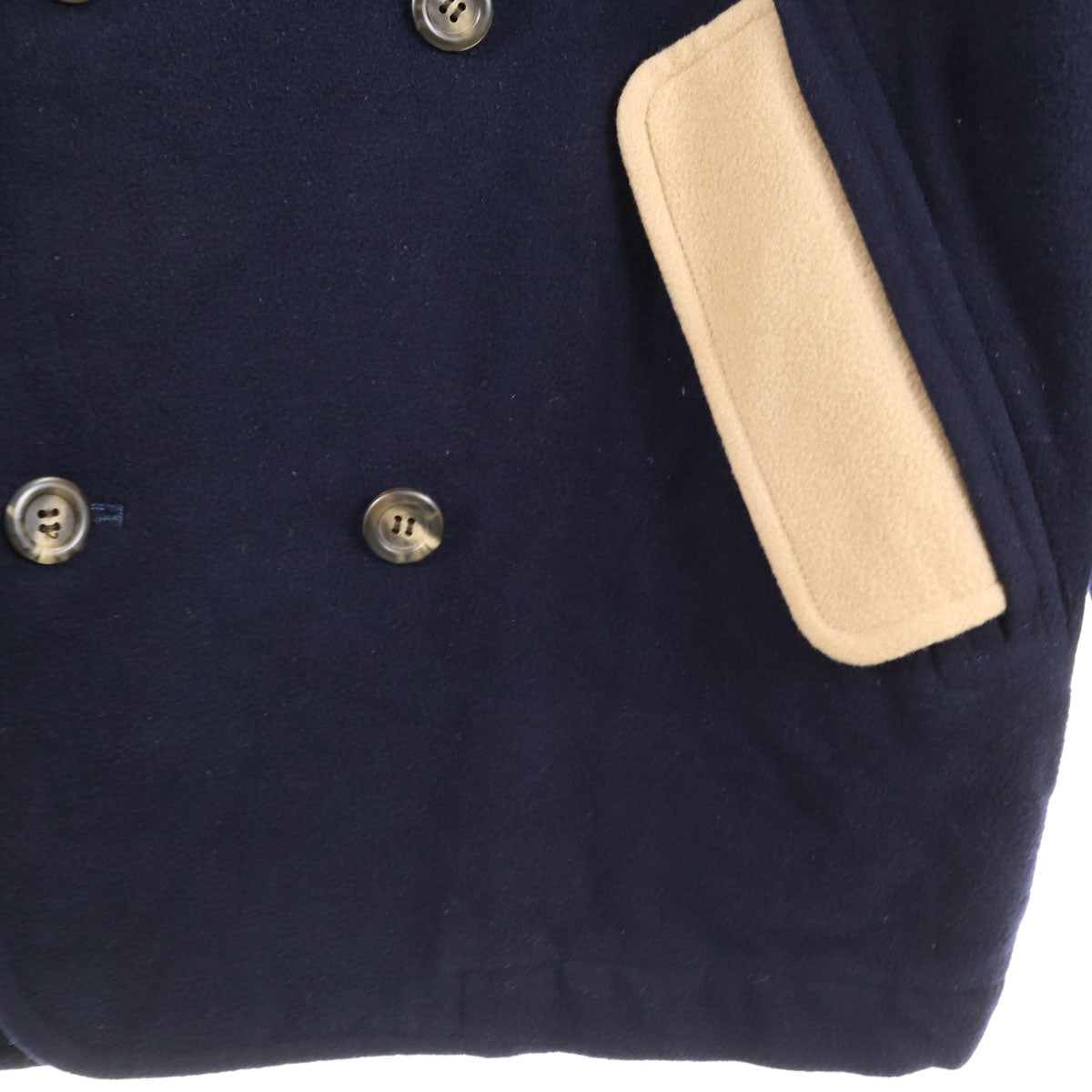 Castelbajac sport カステルバジャックスポーツ 日本製 フーデッド ウールコート 2 ネイビー 中綿 メンズ