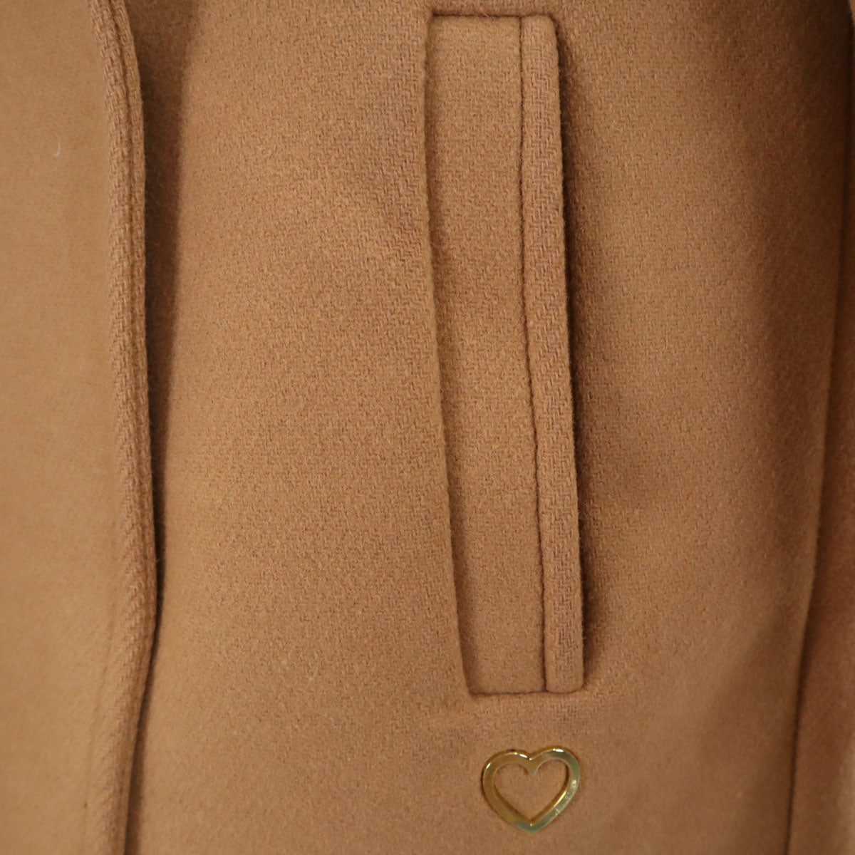 LOVEMOSCHINO ラブモスキーノ ダブルブレスト ウールジャケット 40 ベージュ レディース