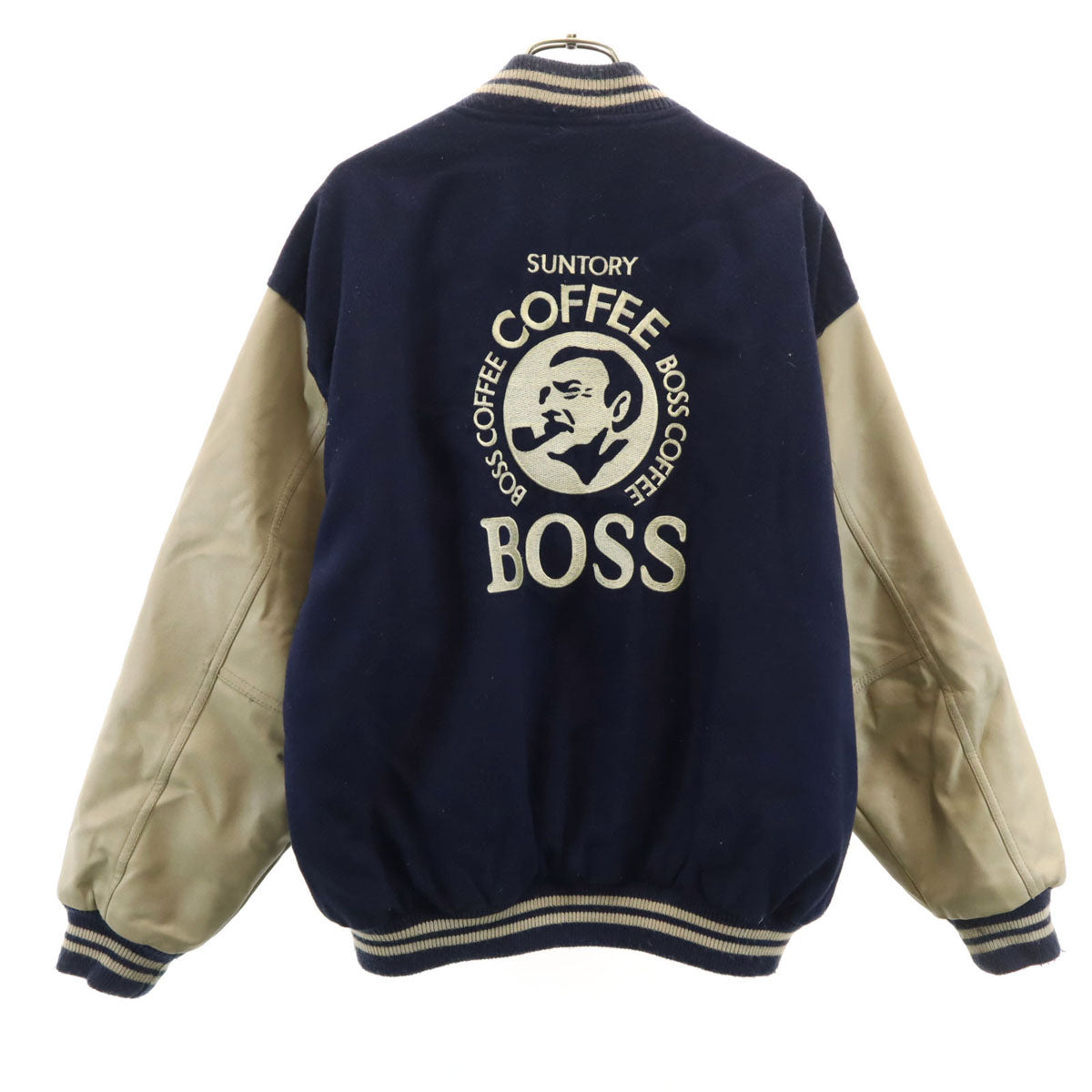 SUNTORY ORIGINAL DESIGN サントリーボス レザー切替 スタジャン