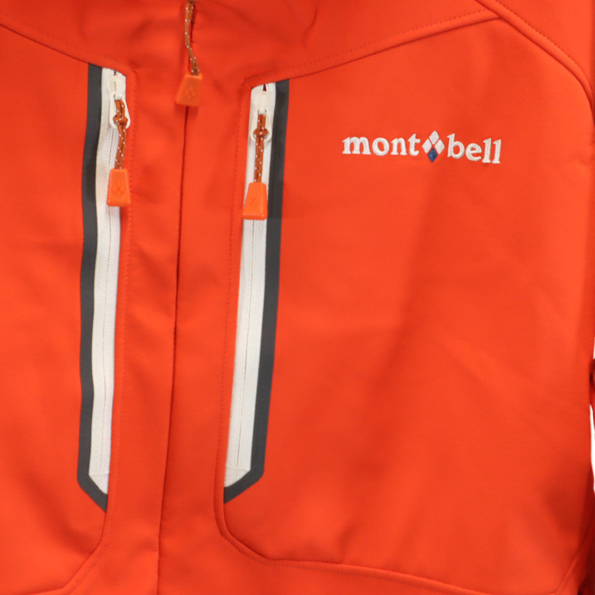 mont-bell モンベル 長袖 パウダーシェッド パーカー M ネオンオレンジ アウトドア メンズ