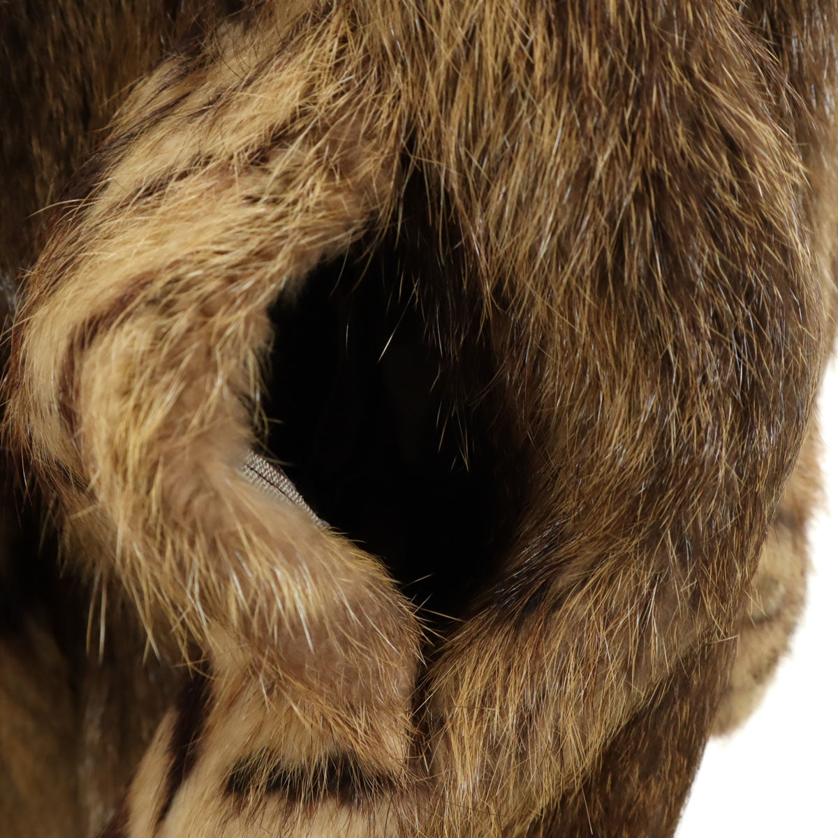 CASA LOPEZ 毛皮コート ブラウン レディース