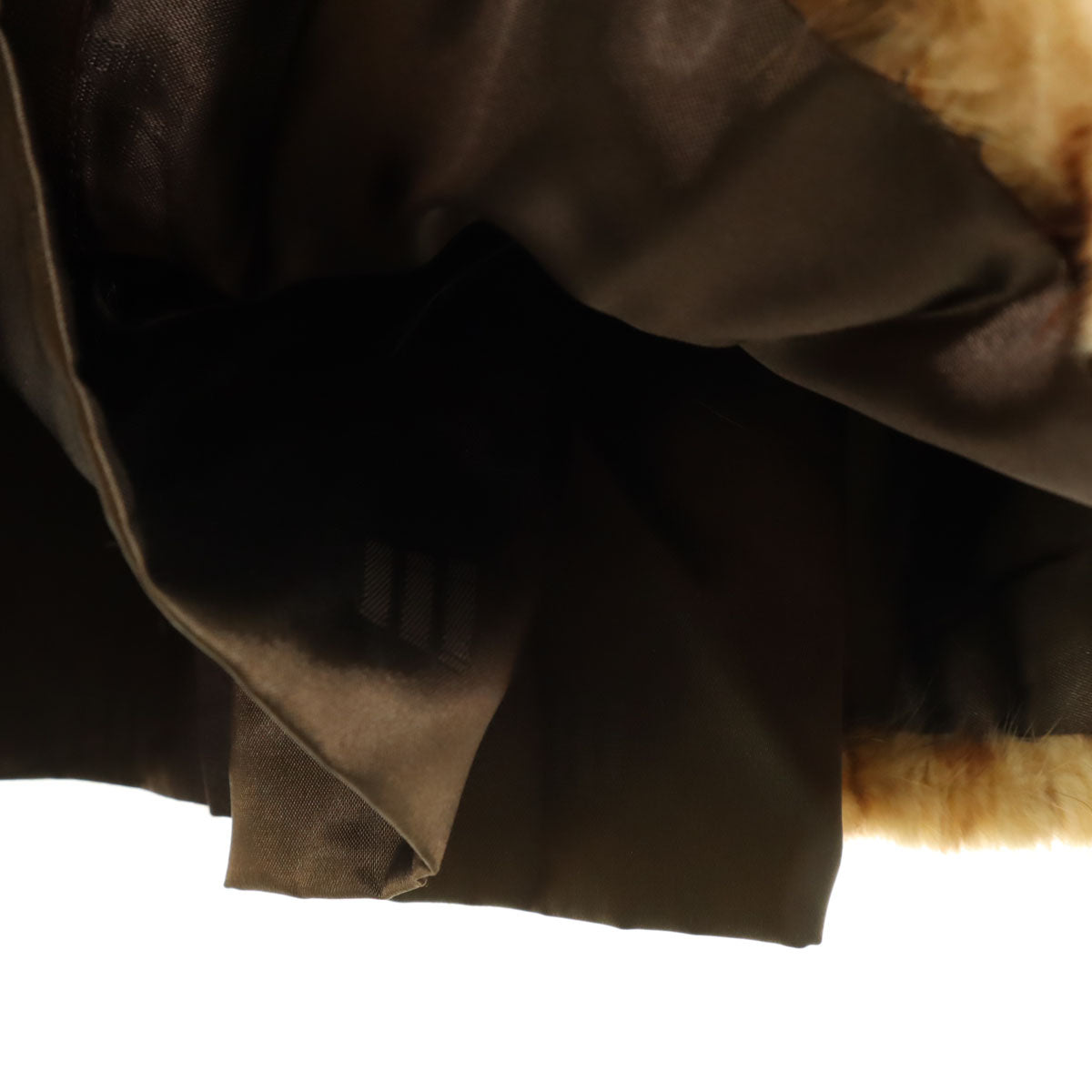 CASA LOPEZ 毛皮コート ブラウン レディース