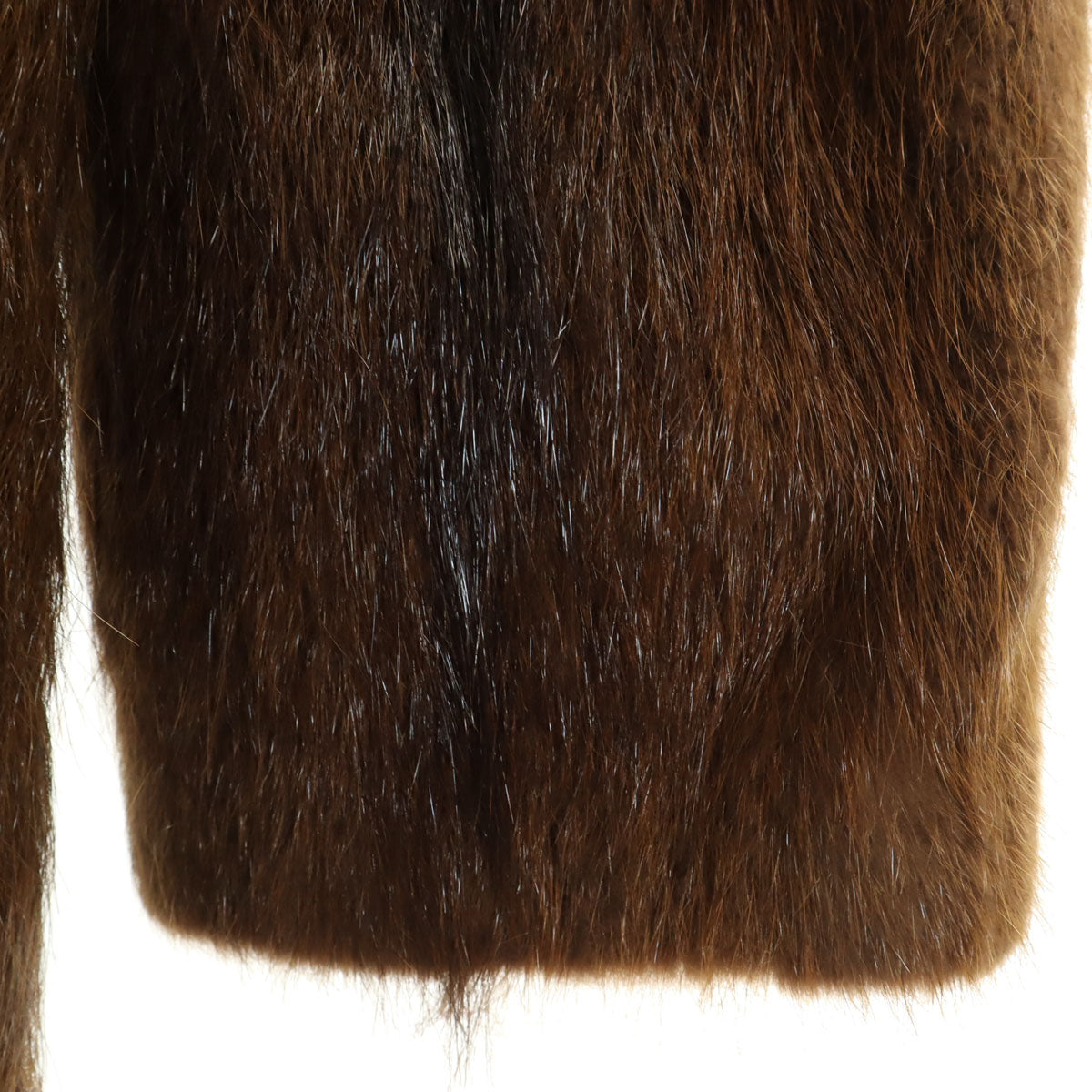 CASA LOPEZ 毛皮コート ブラウン レディース