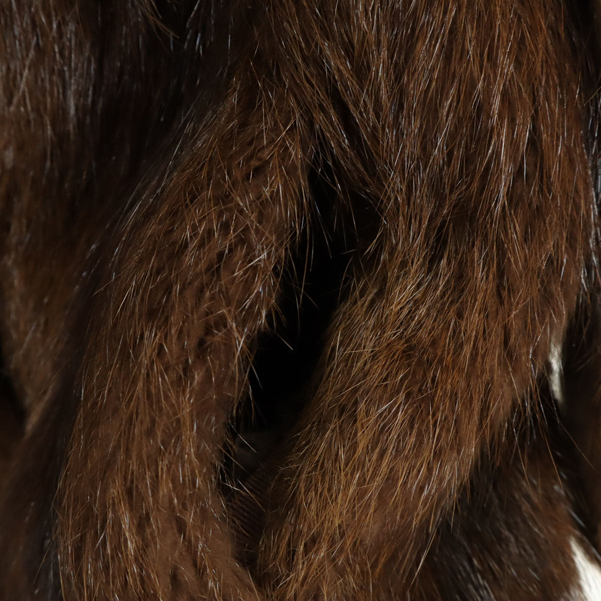 CASA LOPEZ 毛皮コート ブラウン レディース