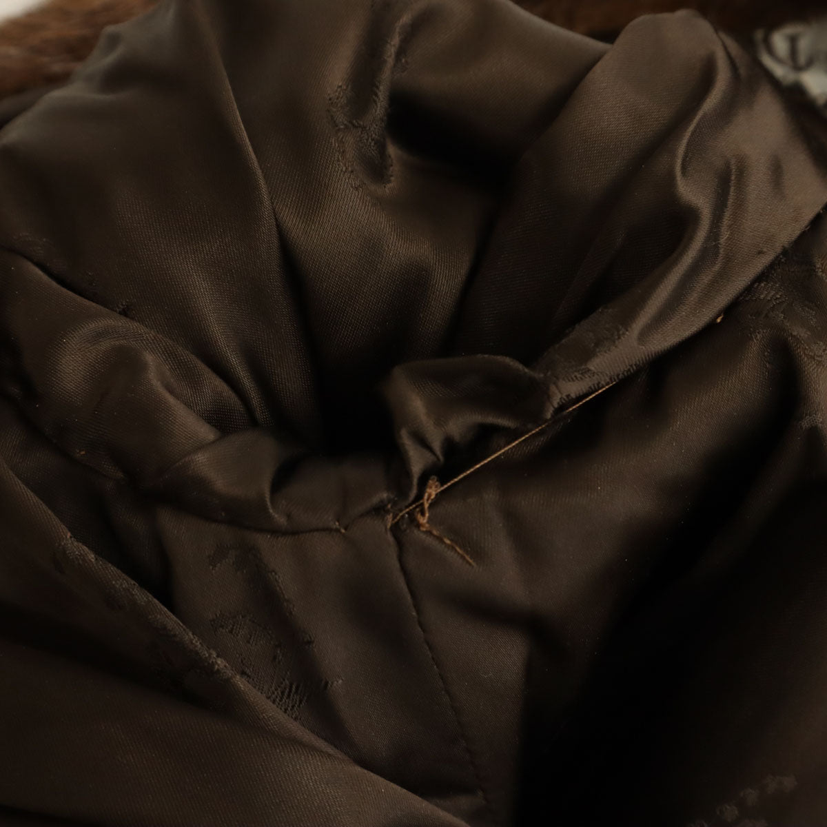 CASA LOPEZ 毛皮コート ブラウン レディース