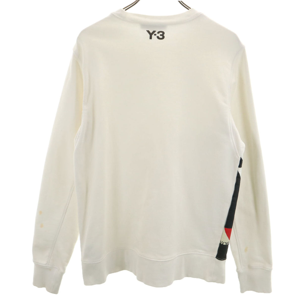 Y-3 ワイスリー 長袖 スウェット トレーナー M ホワイト ヨウジヤマモト メンズ