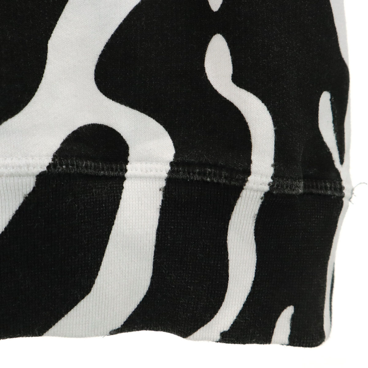 DSQUARED2 ディースクエアード イタリア製 ゼブラ柄 長袖 スウェット トレーナー XS ホワイト メンズ