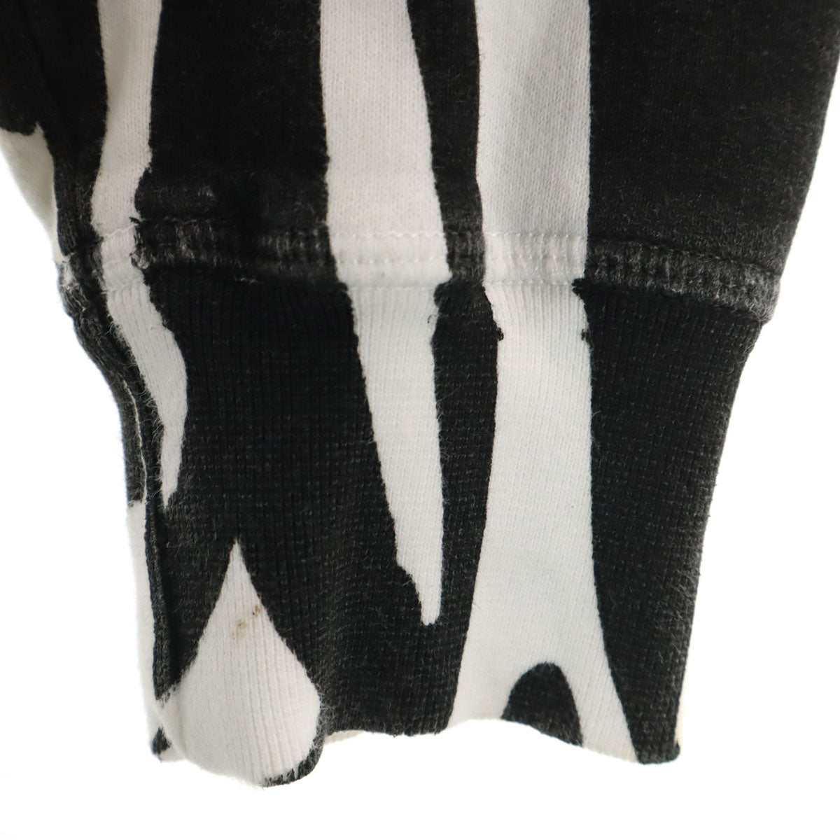 DSQUARED2 ディースクエアード イタリア製 ゼブラ柄 長袖 スウェット トレーナー XS ホワイト メンズ