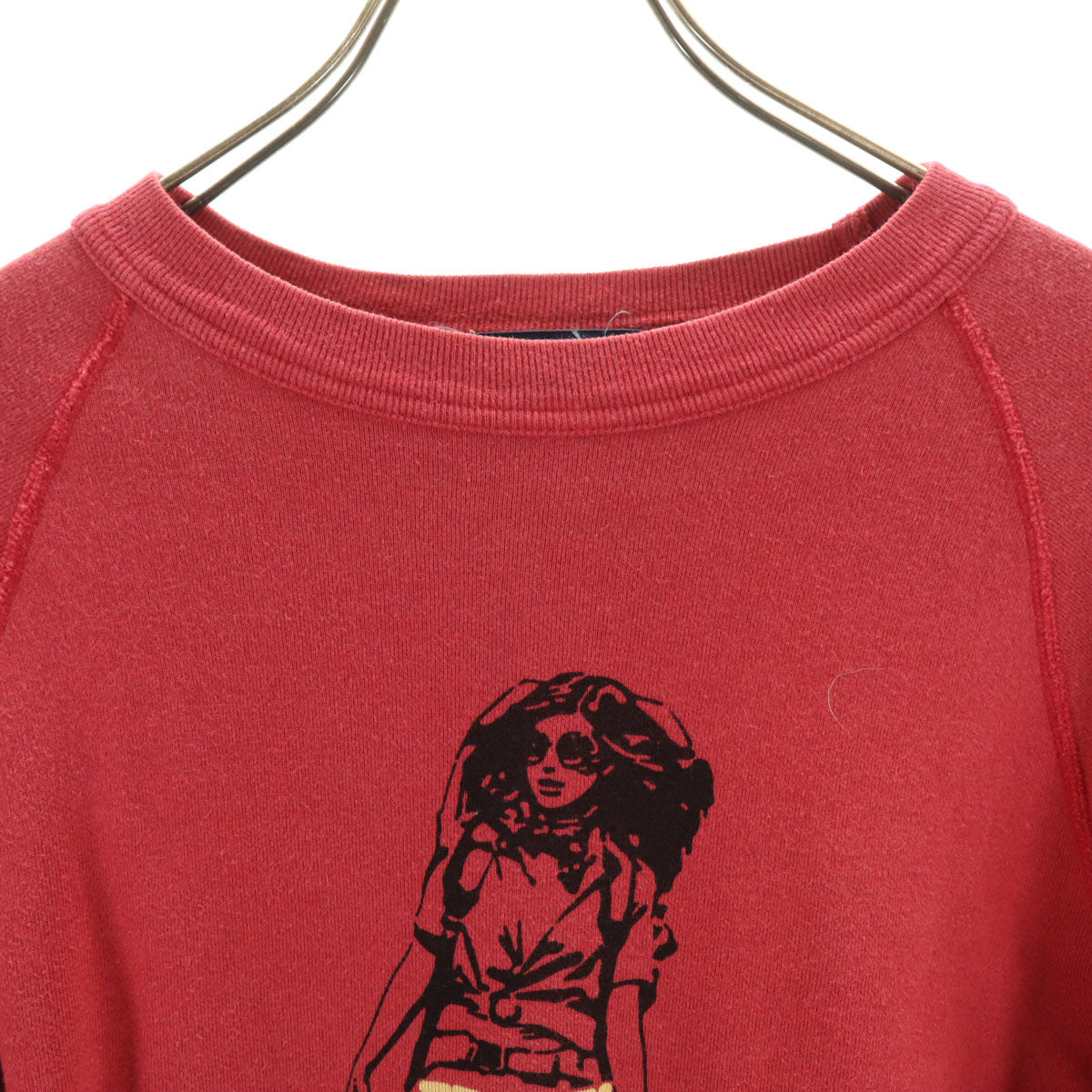 HYSTERIC ヒステリック 日本製 長袖 スウェット トレーナー FREE レッド ヒステリックグラマー レディース