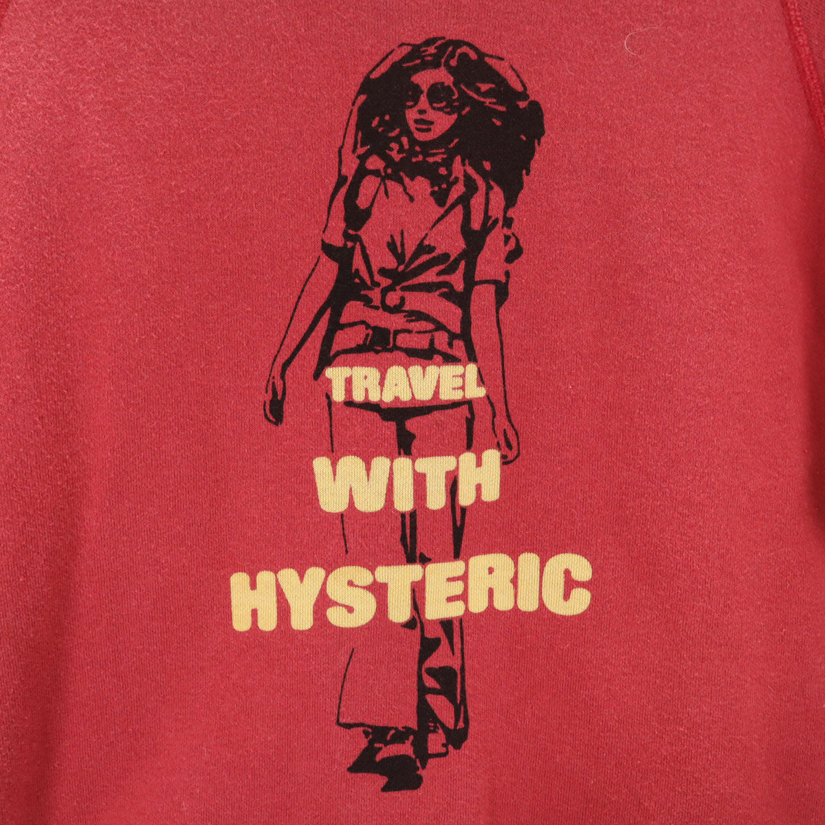 HYSTERIC ヒステリック 日本製 長袖 スウェット トレーナー FREE レッド ヒステリックグラマー レディース