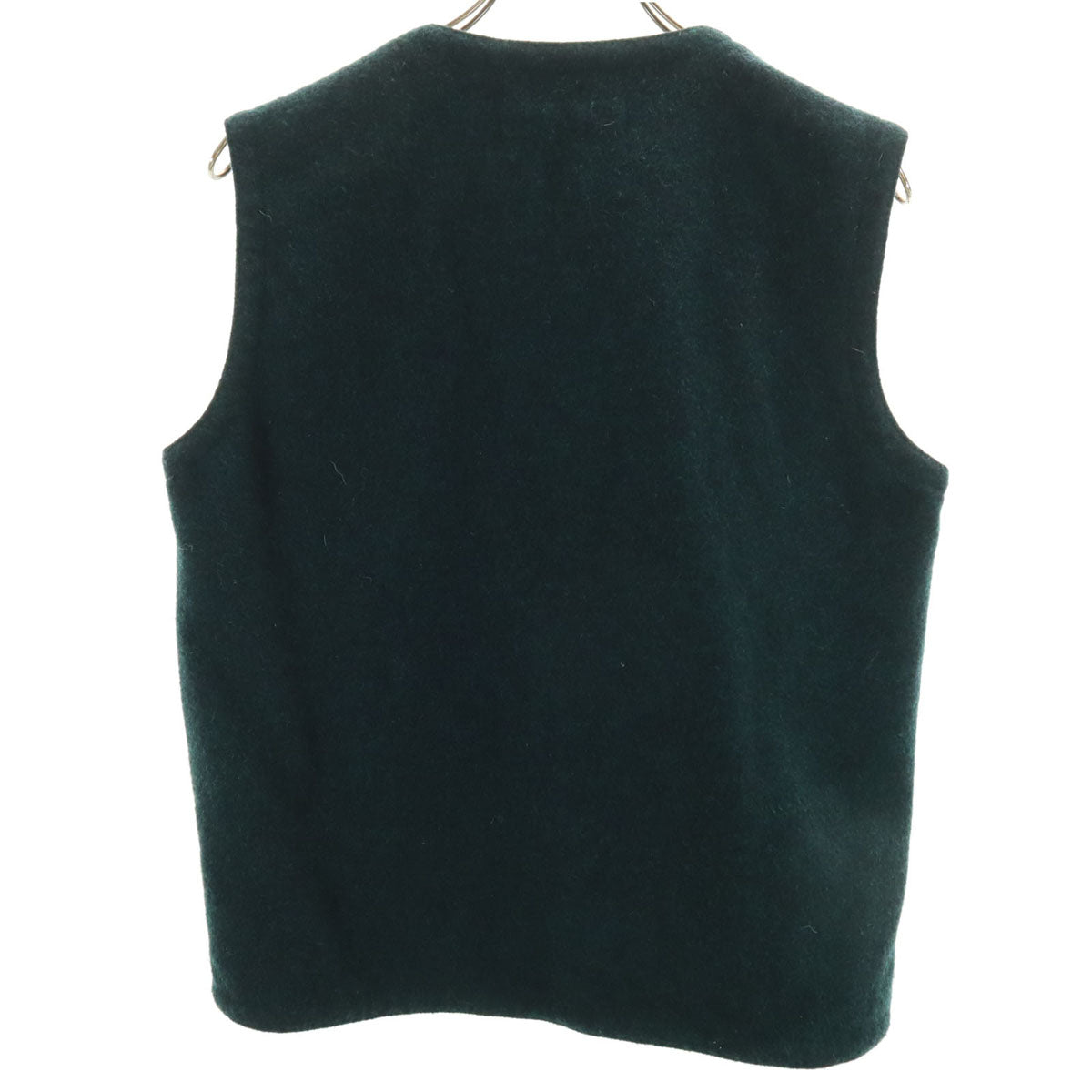 NAISSANCE ネサーンス 日本製 コンチョボタン Vネック ベスト S 深緑 メンズ