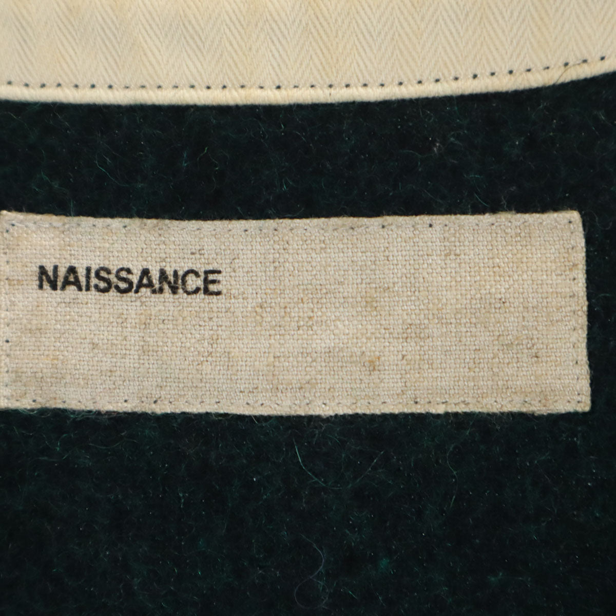 NAISSANCE ネサーンス 日本製 コンチョボタン Vネック ベスト S 深緑 メンズ