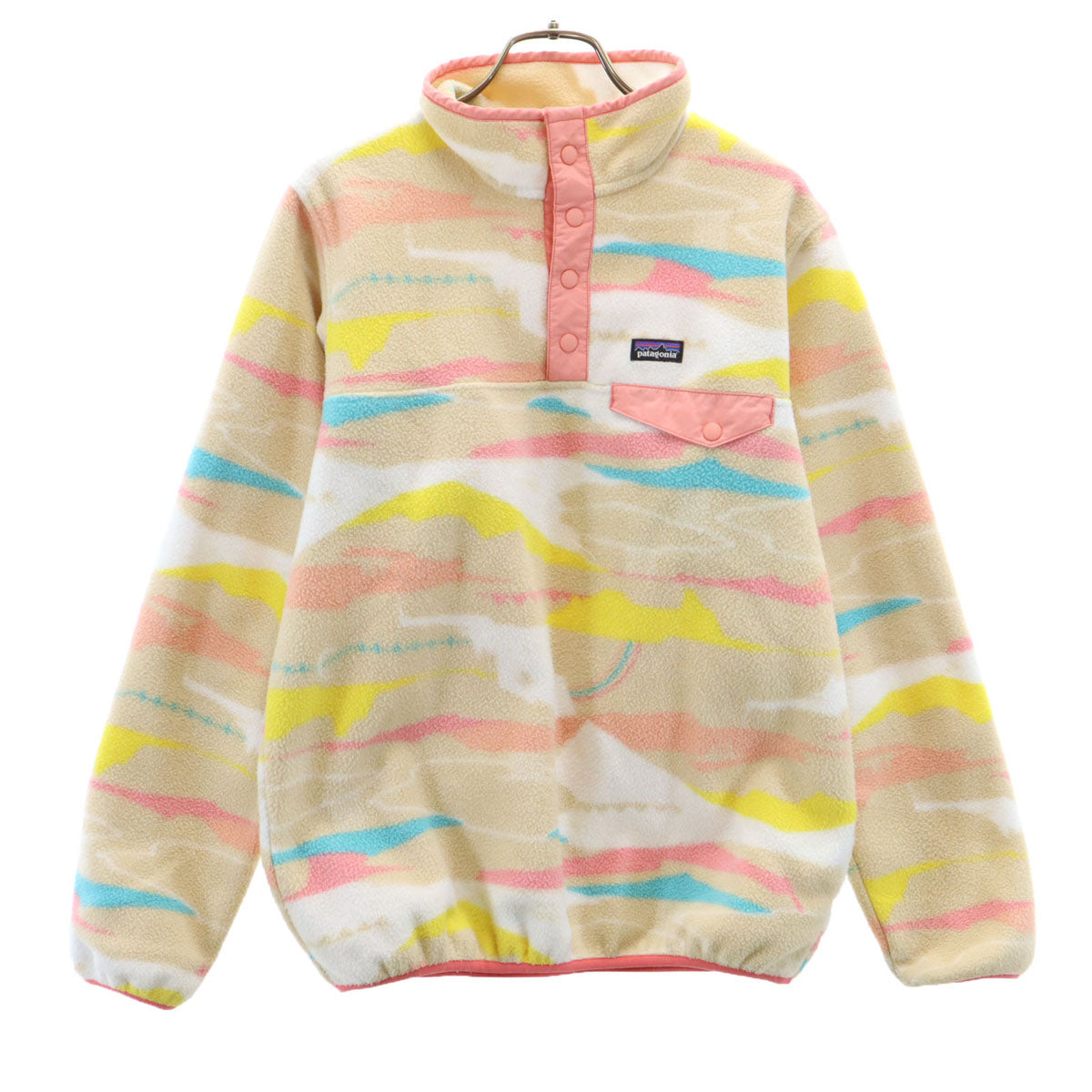 patagonia パタゴニア ハーフスナップ フリースジャケット XXL ベージュ系 プルオーバー アウトドア STY65545SP16 キッズ