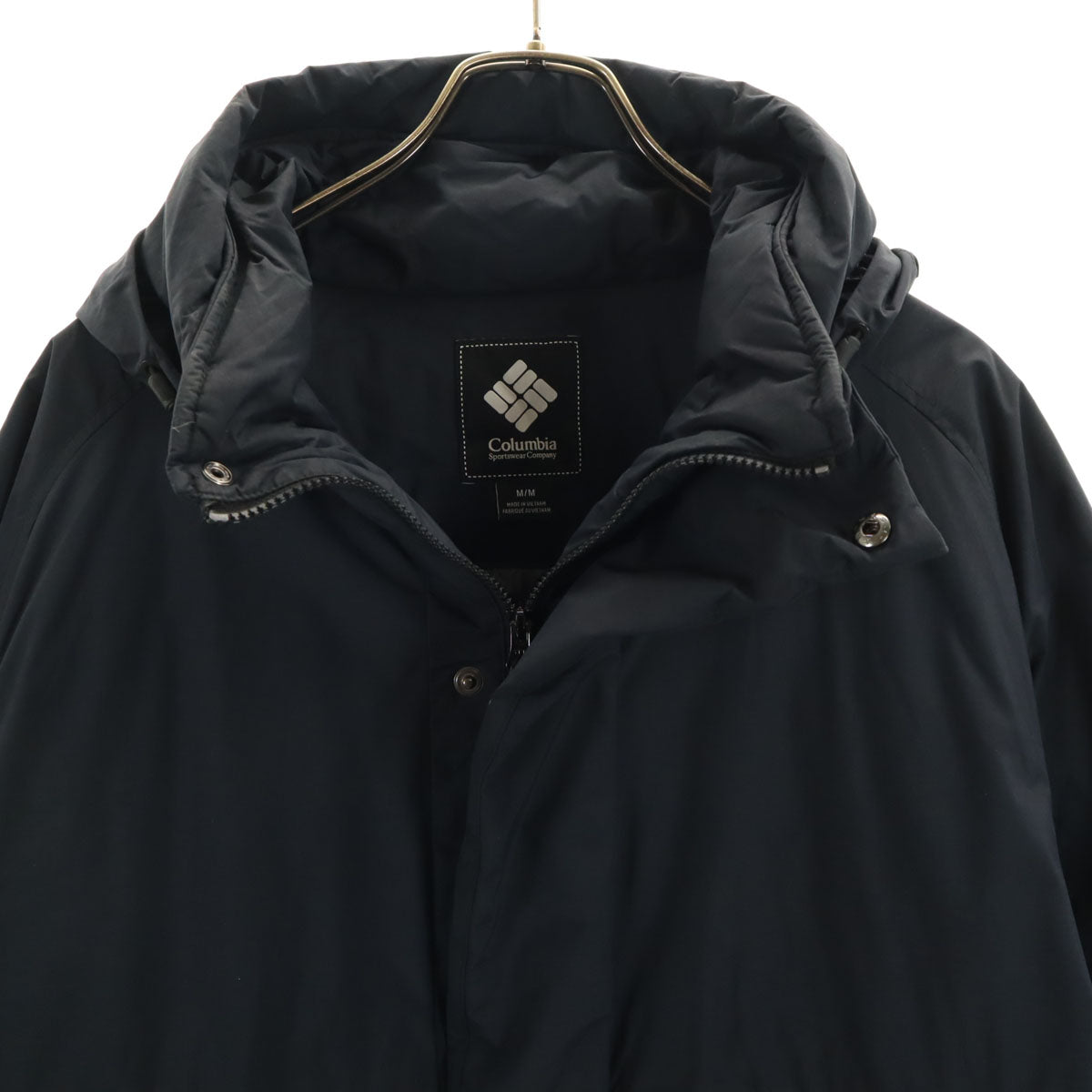Columbia コロンビア フーディ ダウンジャケット M ブラック アウトドア メンズ