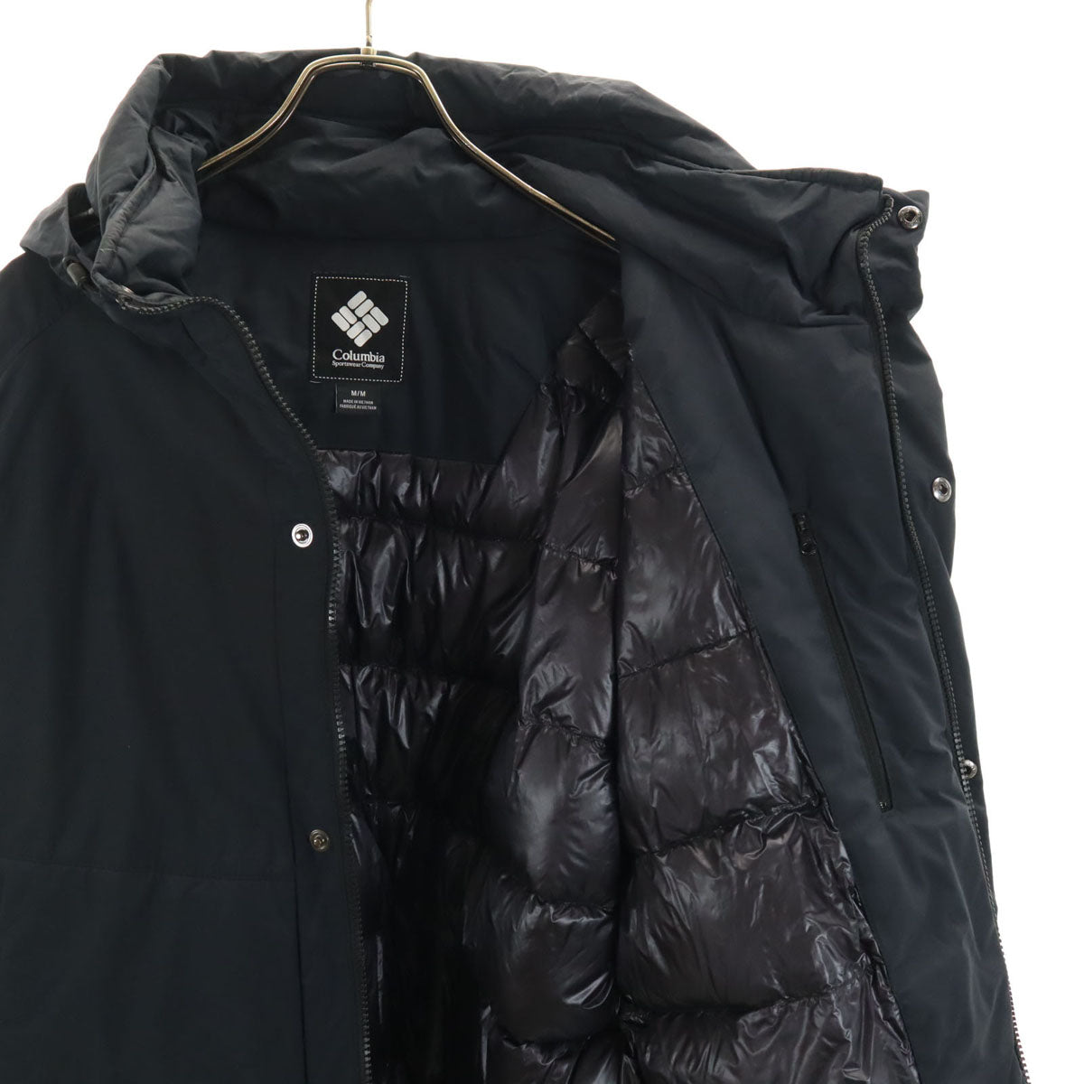 Columbia コロンビア フーディ ダウンジャケット M ブラック アウトドア メンズ